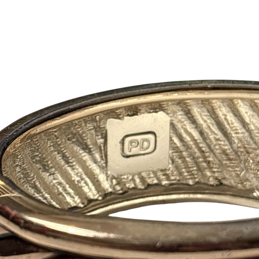 Vintage Premier Designs Ribbed Cuff Bracelet Hinged Clamp Silver Tone‎ Chunky - Picture 12 of 16